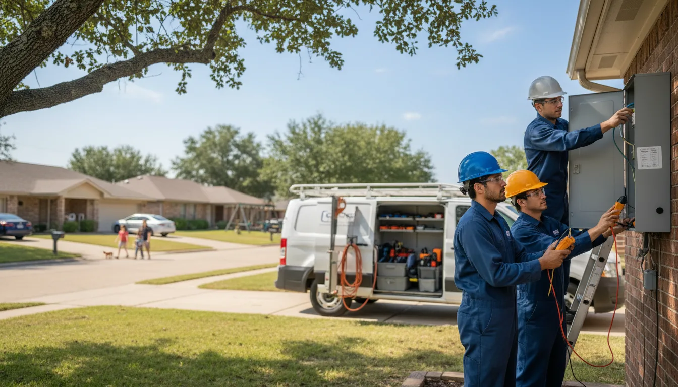Certified electrician providing emergency electrical services in Mckinney, TX